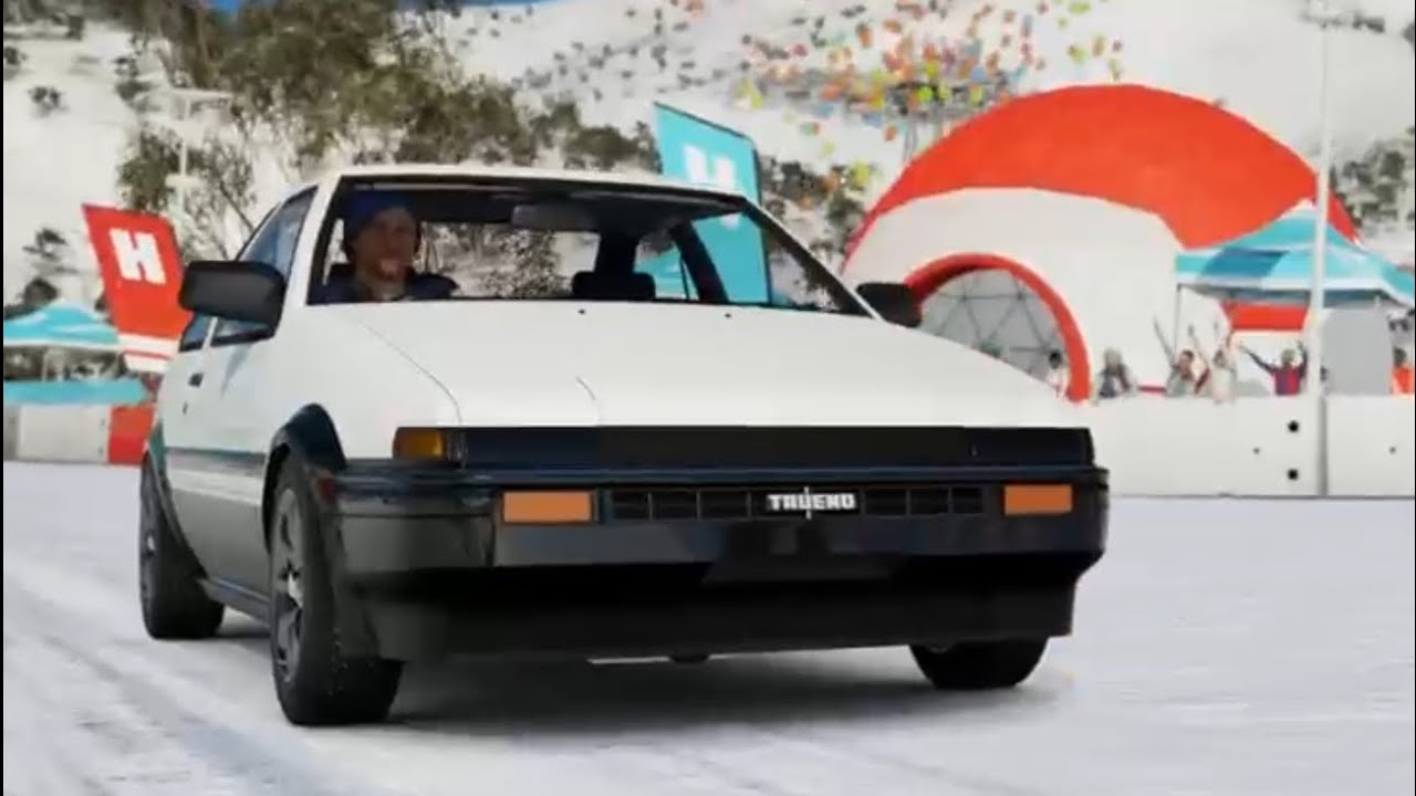 Street Racing A Toyota AE86 In The Snow|| Forza Horizon 3: Blizzard Mountain