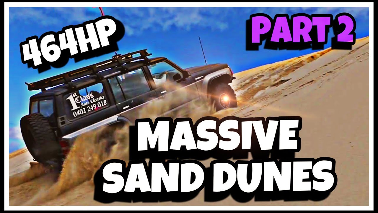 MASSIVE 4WD Action  sand dunes - 464hp V8 GQ Patrol at Beachport to Robe