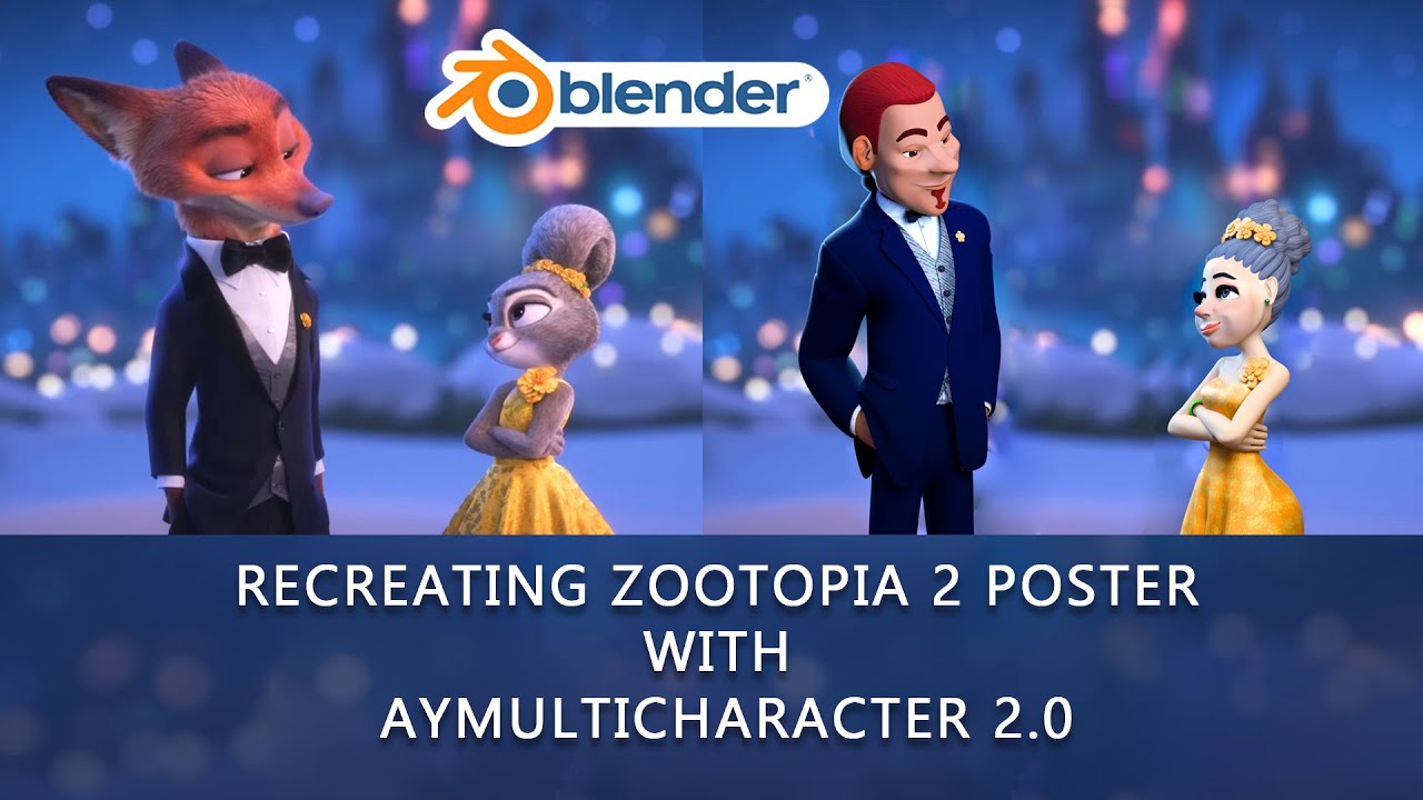 Recreating Zootopia 2 Poster with AYMultiCharacter 2.0