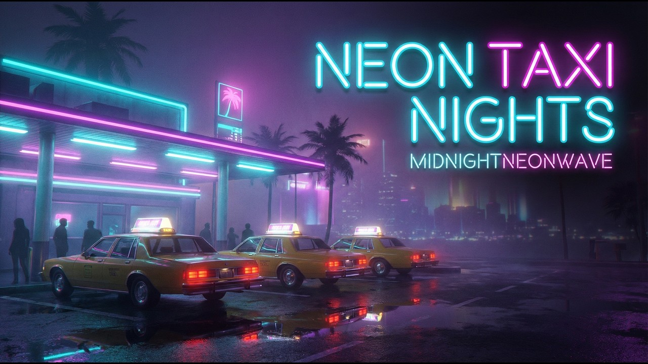 Neon Taxi Stand 🚖🌃 | MidnightNeonWave Synthwave Mix