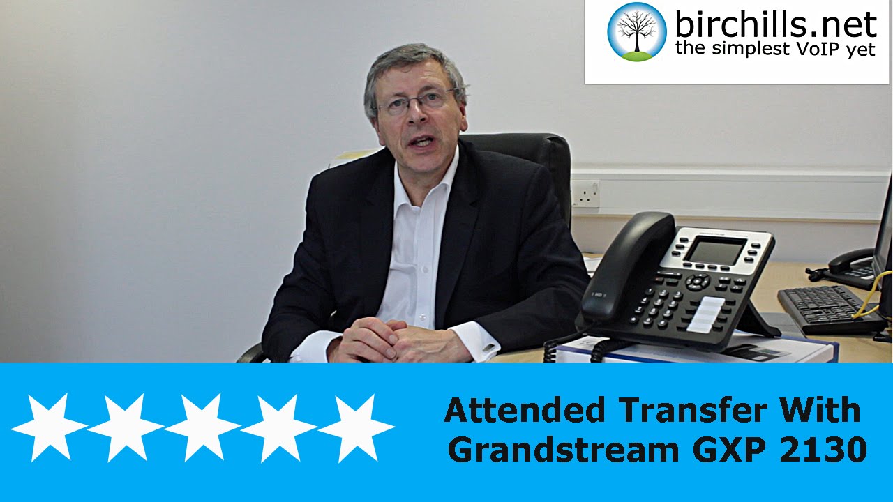 How To Carry Out An Announced Transfer Using A Grandstream GXP 2130 VoIP Phone