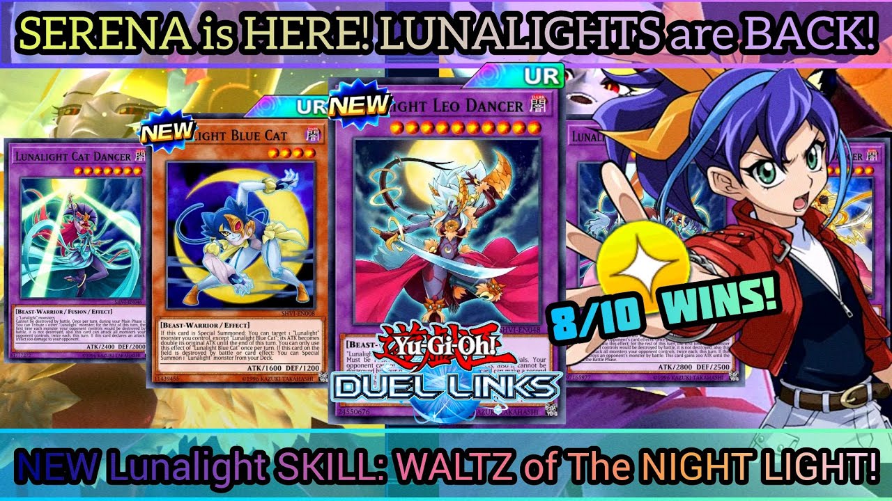 🌙 NEW LUNALIGHT Deck! SERENA is HERE w/ NEW SKILL & Lv Up Cards [Yu-Gi-Oh! DUEL LINKS]