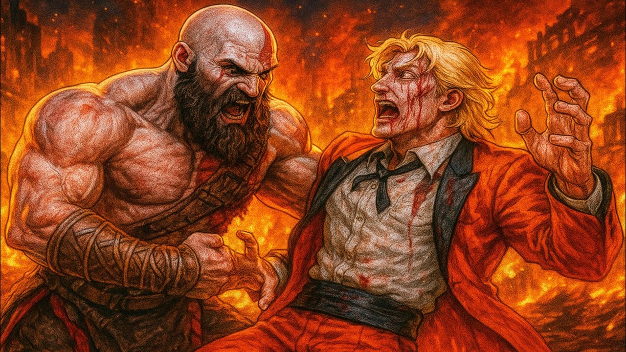 Rugal Bernstein Vs Kratos - KOF X God of War
