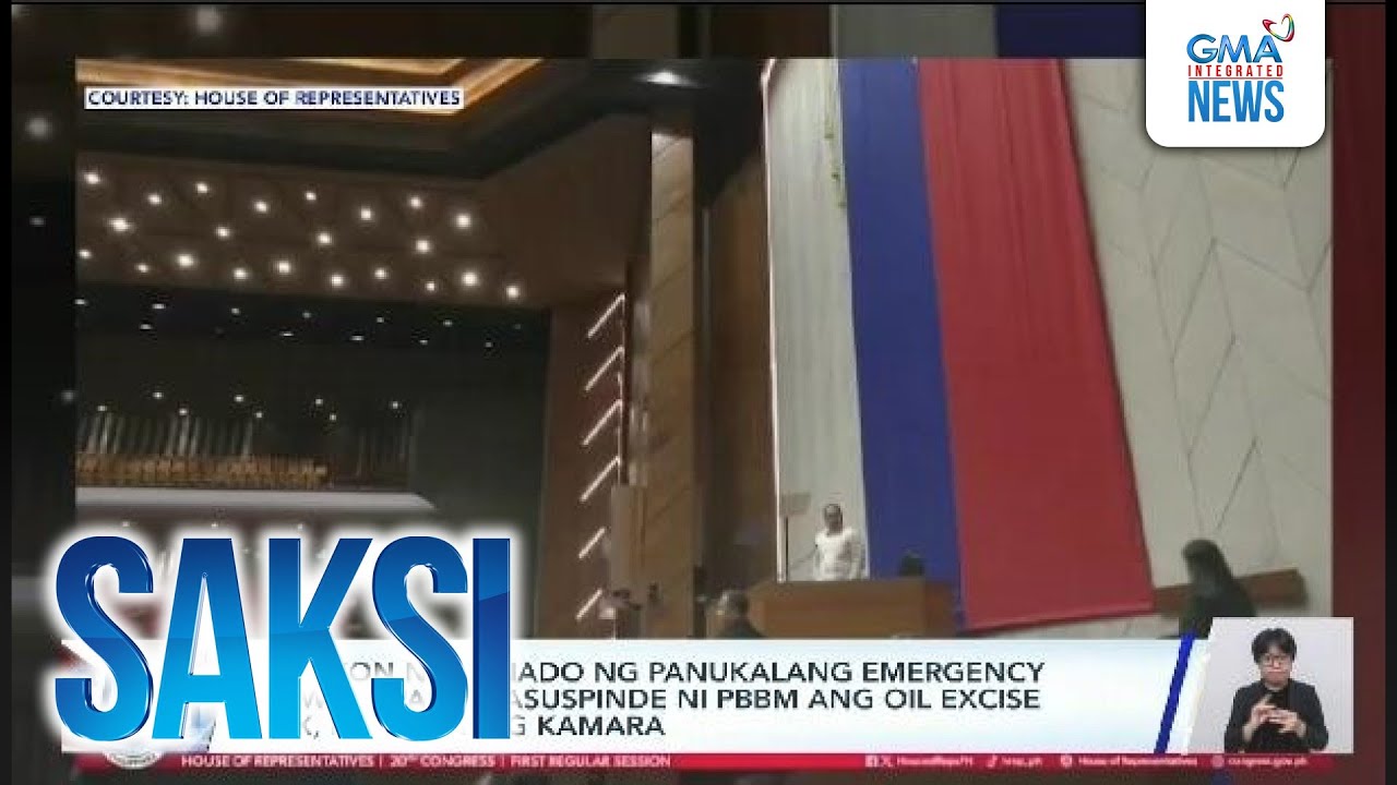 Bersyon ng Senado ng panukalang emergency powers para masuspinde ni PBBM ang oil excise... | Saksi
