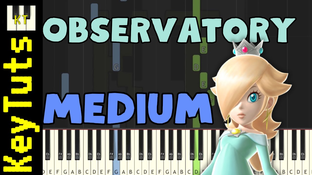Rosalina's Comet Observatory [Super Mario Galaxy] - Medium Mode [Piano Tutorial] (Synthesia)