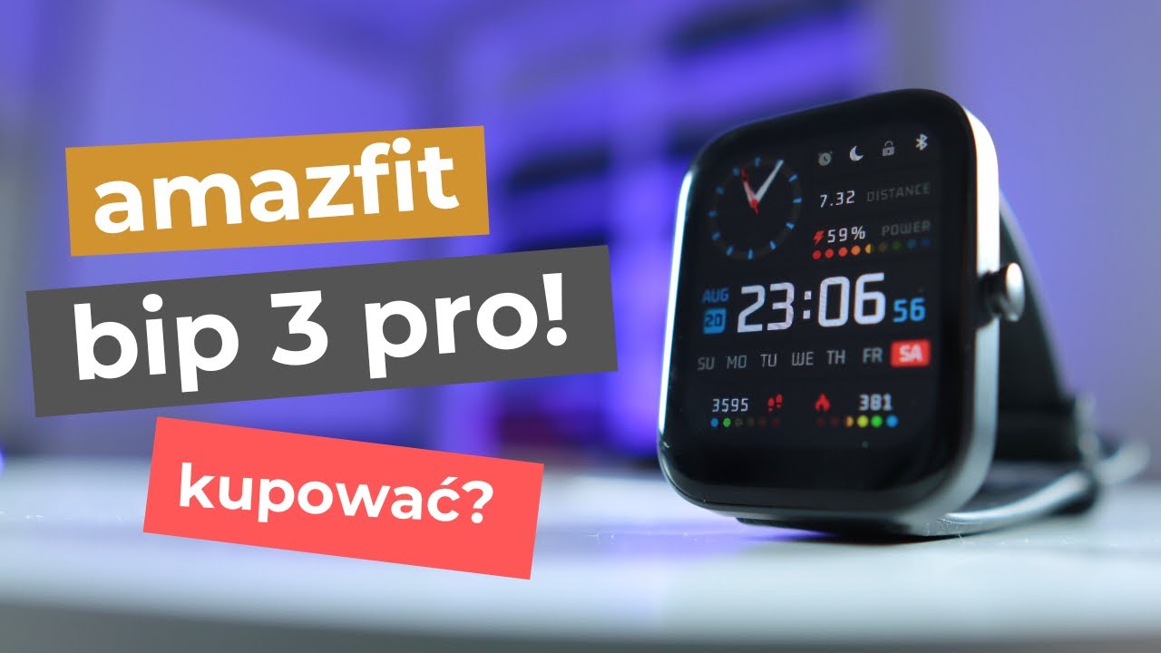 Amazfit Bip 3 PRO, czyli zegarek z GPS do 300 zł! [ft. PAS POLAR H10]