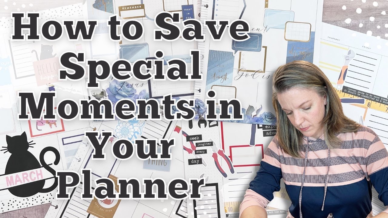 How to Save Special Moments in Your Memory Planner || January Custom Planner Spreads