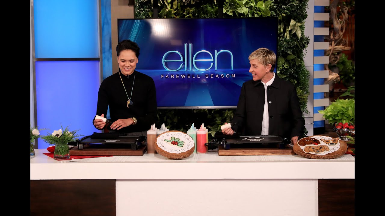 Ellen Makes Pancake Art