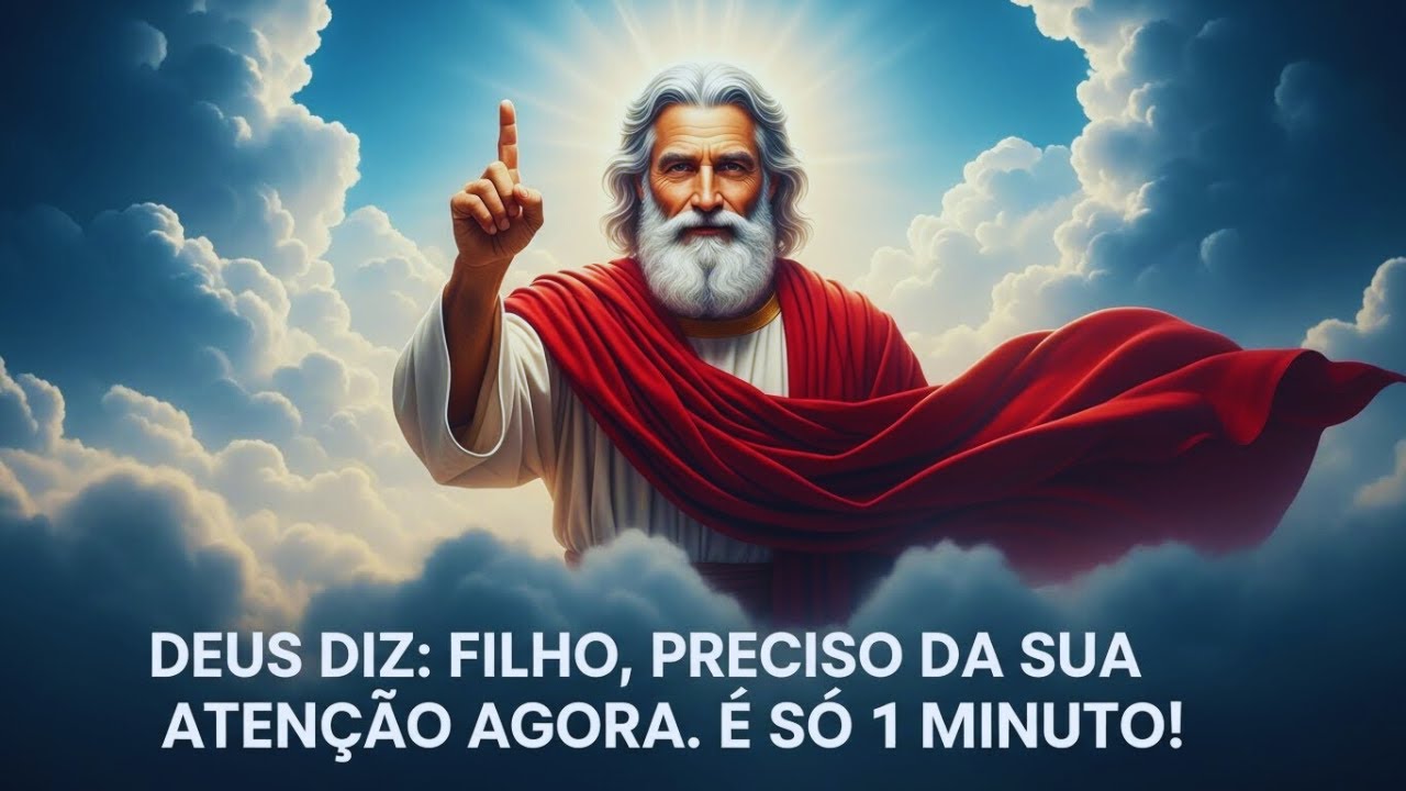 DEUS DIZ: FILHO, EU PRECISO DA SUA ATENÇÃO AGORA  É SÓ 1 MINUTO !