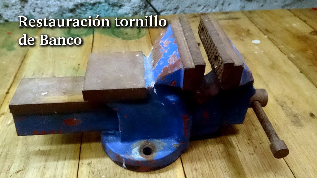 Como RESTAURAR TORNILLO de BANCO OXIDADO