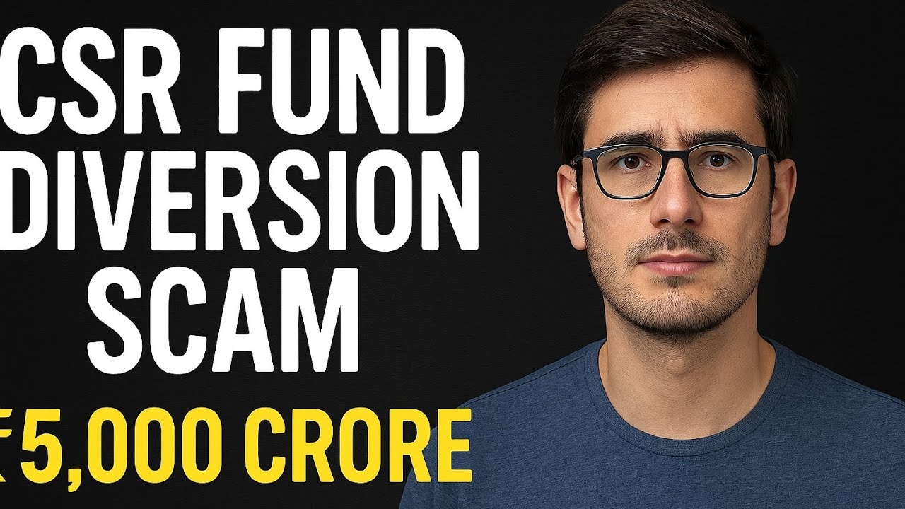 CSR Fund Diversion Scam 2025 | India&rsquo;s Biggest Corporate Fraud Explained