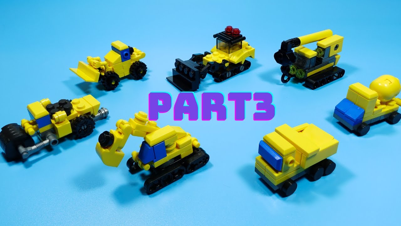 Lego Mini Vehicles - Part 3 Lego Construction  (Tutorial)