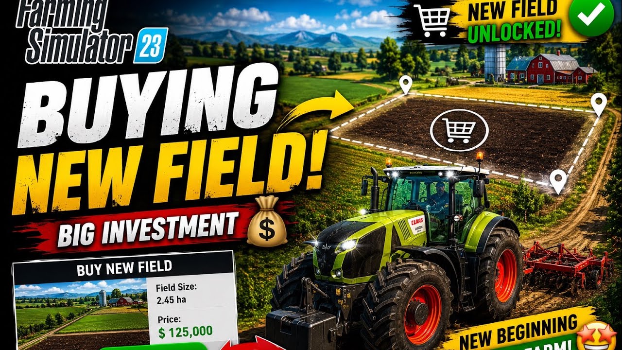 Sabse Mehnga Field Buy Kar Liya 😱💰 | Farming Simulator 23 Mobile | Ab Hoga Bada Profit!#farming 