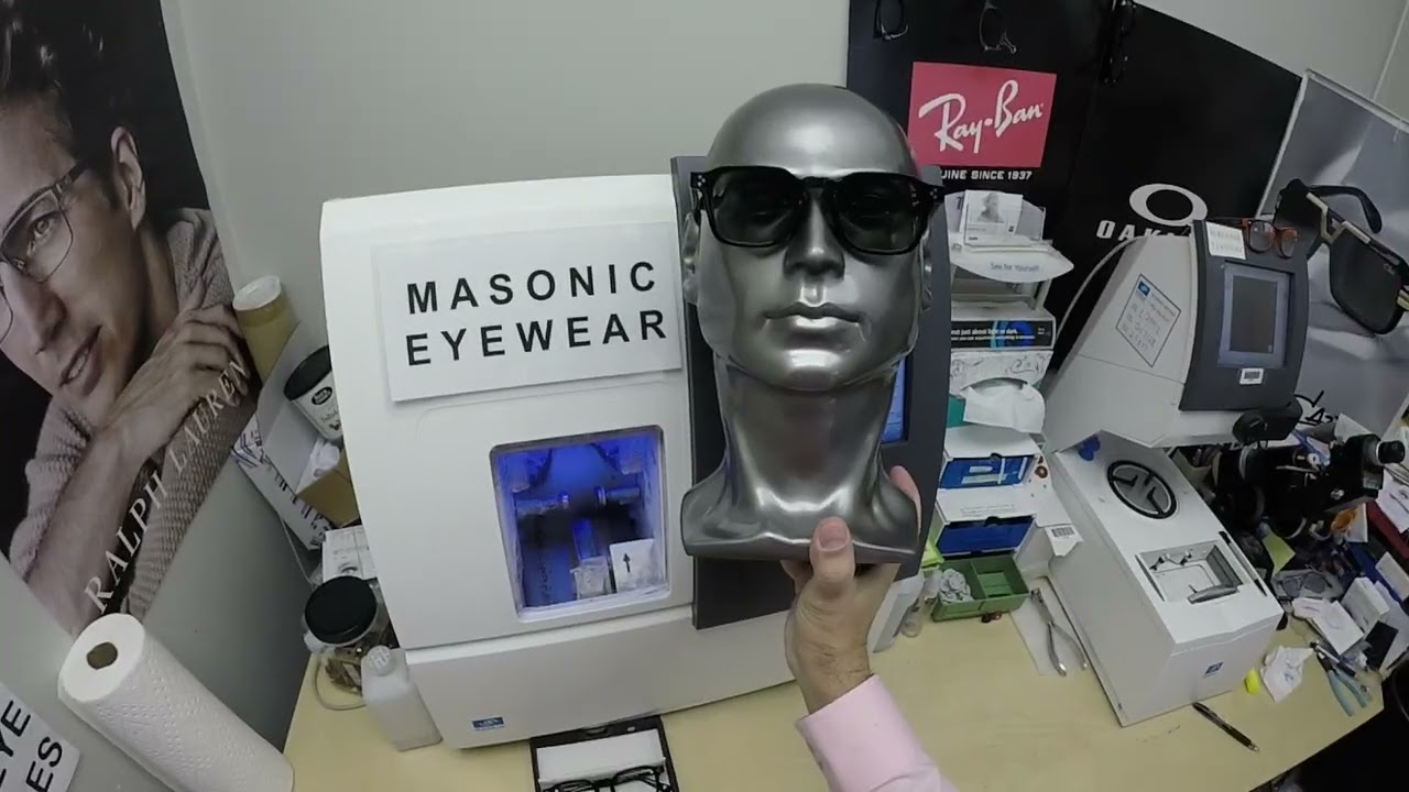 Masonic Eyewear Photochromic Gray Anti Glare Treatment