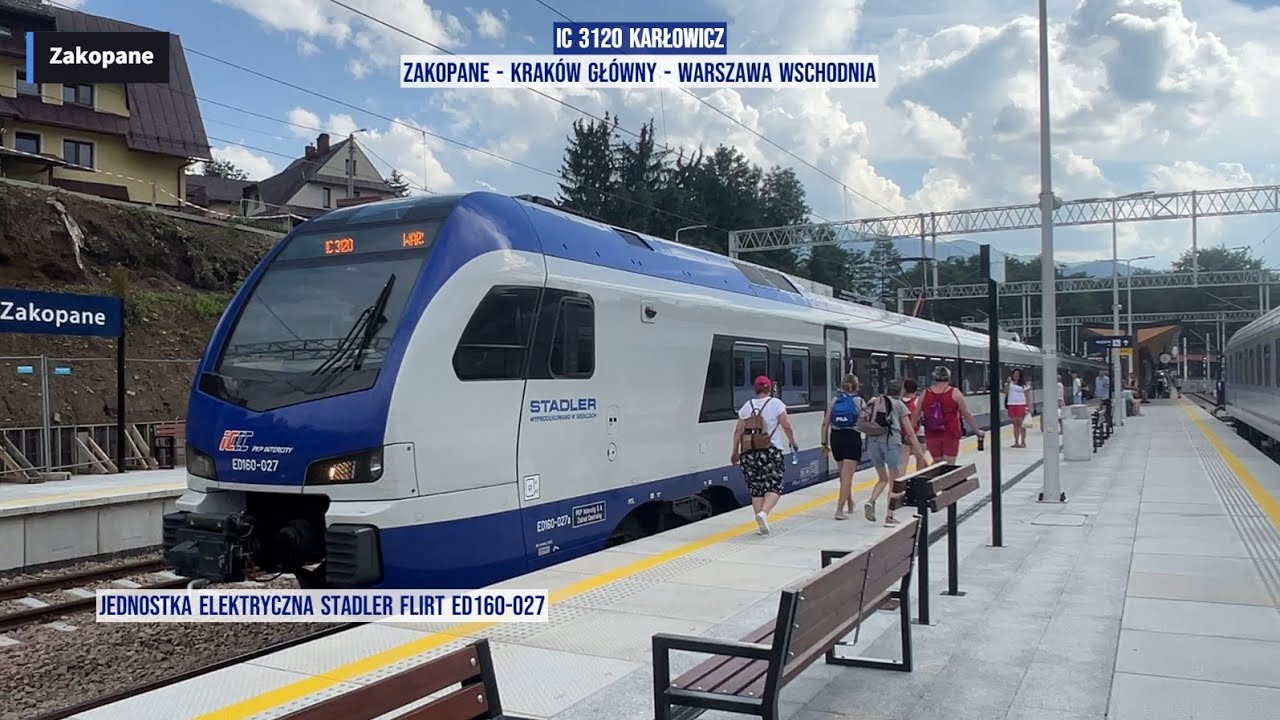 IC 3120 KARŁOWICZ Zakopane - Warszawa  do Krakowa po wykrzywionych szynach i 120 minut opóźnienia