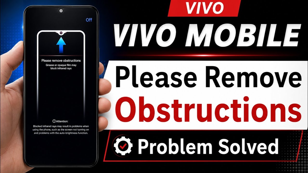 vivo please remove obstructions /vivo y91 please remove obstructions
