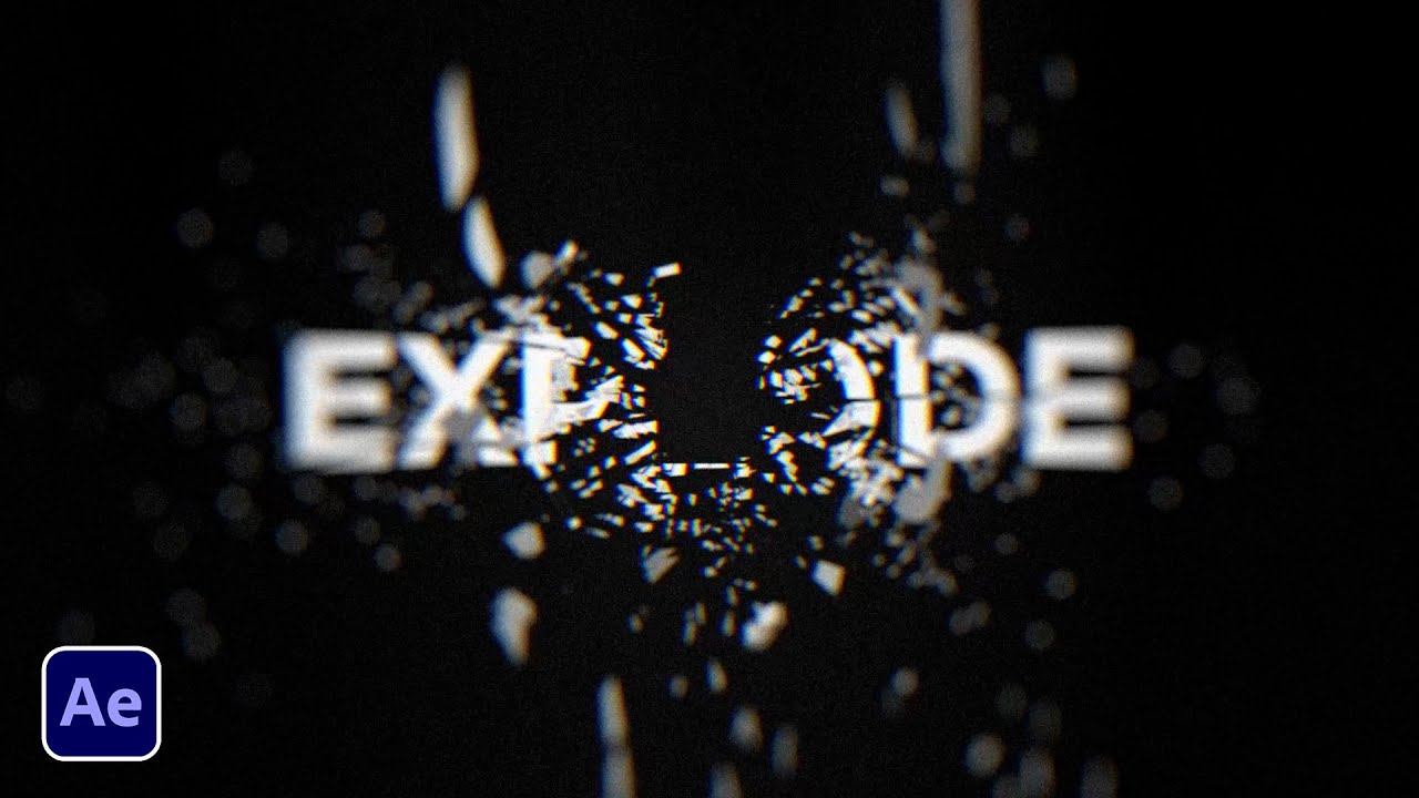 Создание анимированной графики Shatter для текста и логотипов в After Effects