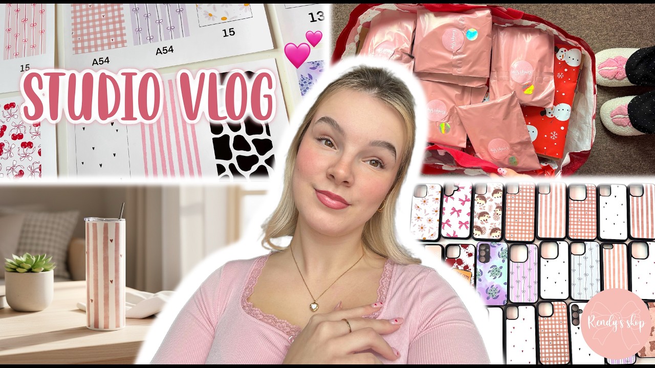 STUDIO VLOG | balení objednávek | VDĚČNÁ | Rendy’s Shop