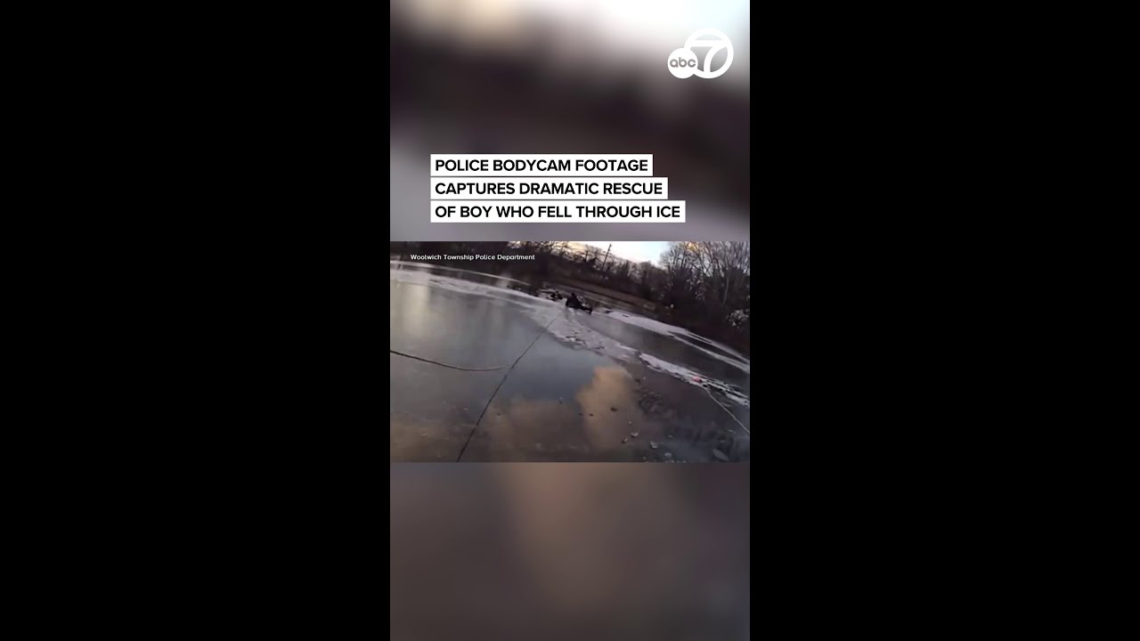 Police rescue freezing teen after he falls through ice on New Jersey pond