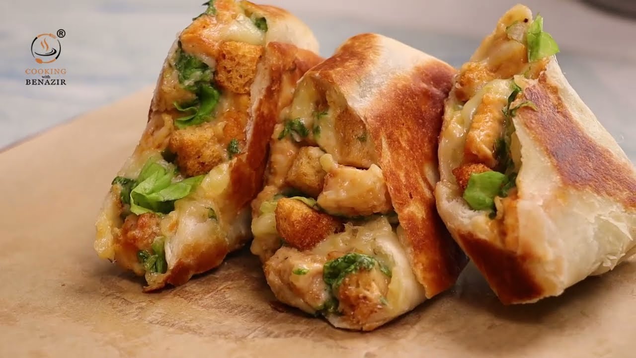 RAMZAN IFTAAR KE LIYE SAVE KARLO CHEESY CHICKEN WRAPS