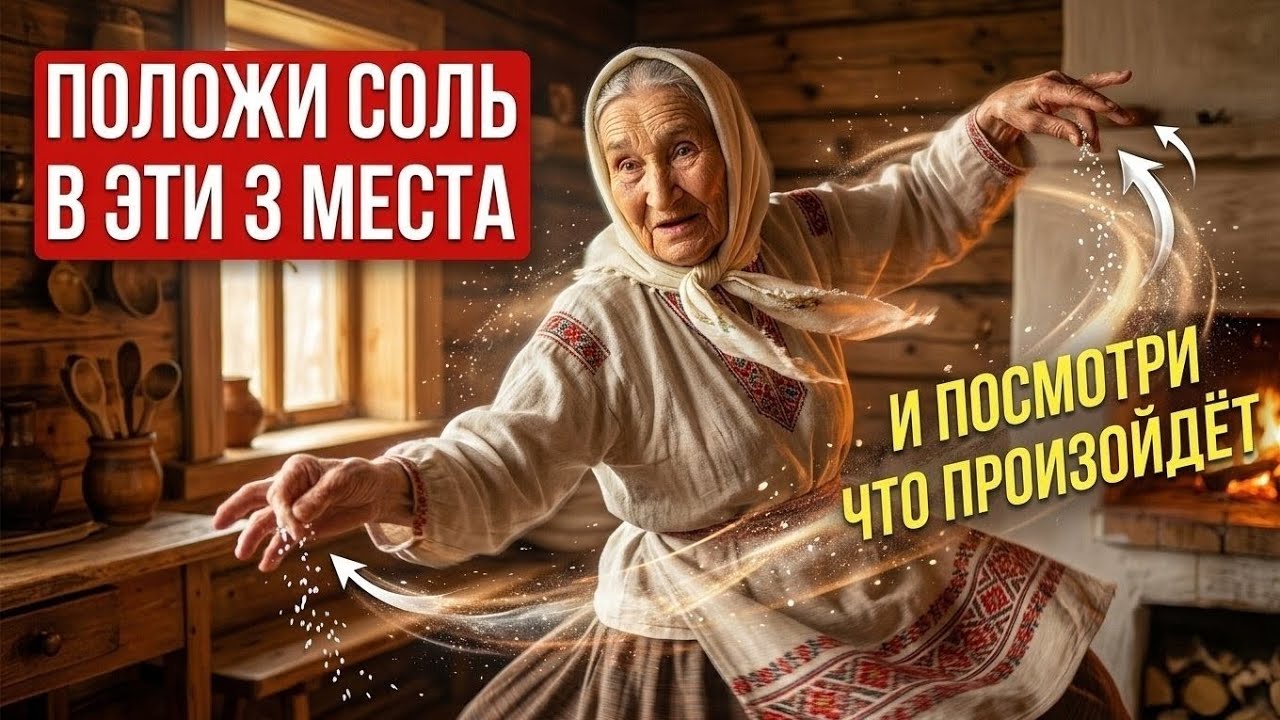 РАБОТАЕТ УЖЕ ЧЕРЕЗ 1 ЧАС! Энергия Соли Притягивает Невероятное. Совет от бабушки