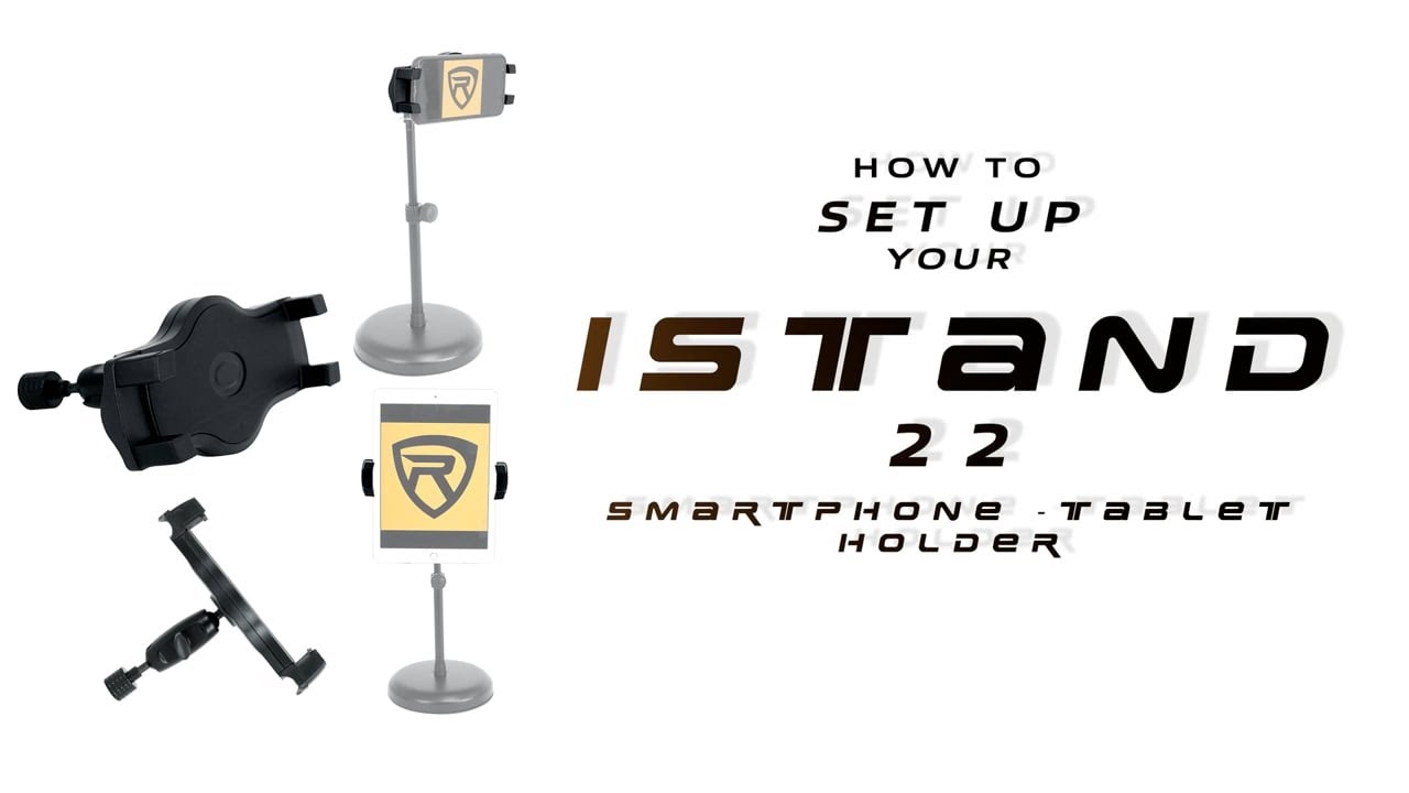 How to set up your Rockville iStand 22 iPad/iPhone/Smartphone/Tablet Holder For Mic Stand/Boom Arm