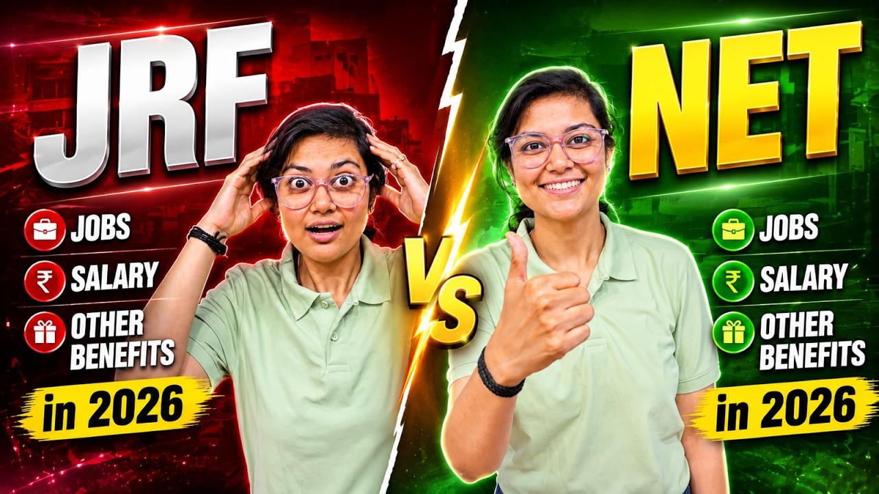 NET vs JRF 😱 Complete Difference between NET and JRF | UGC NET 2026