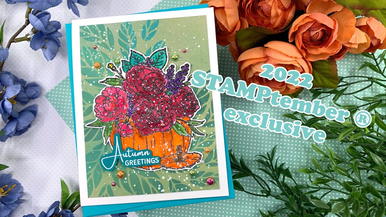 Studio Katia Grateful Florals Easy Watercolor Card | STAMPtember&reg; 2022 Exclusive