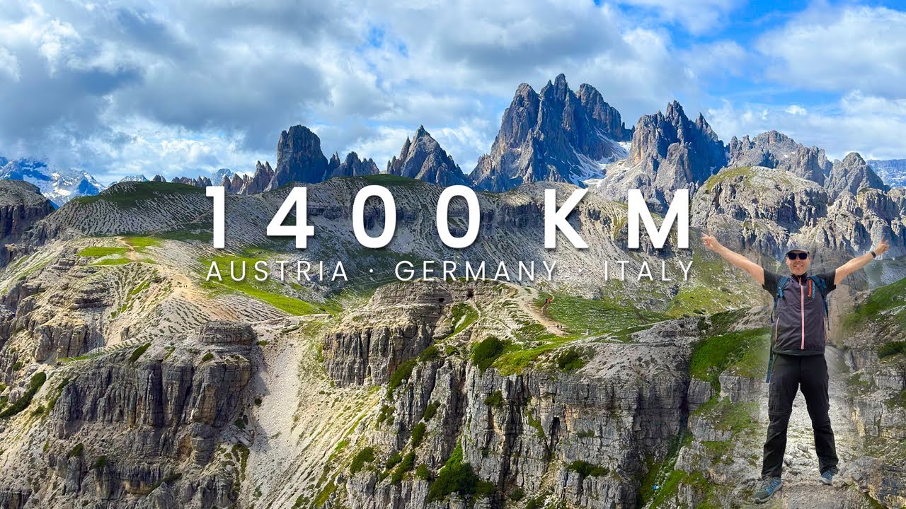 1,400 km Alps & Dolomites • Epic Nature & 120 km on Foot