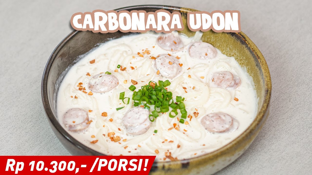 Mirip Marugame ! Resep Carbonara Udon ( Cocok Untuk Anak Kecil )