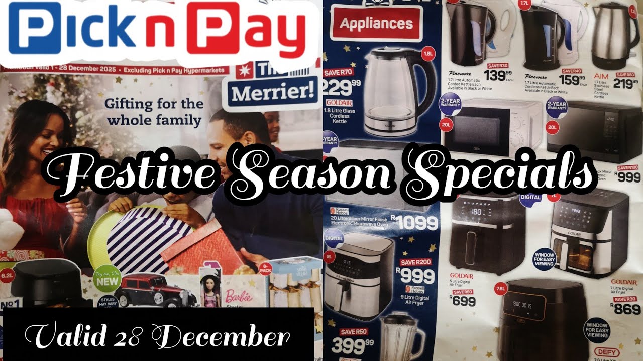 Рождественские предложения Pick n Pay 2025 🎄 | Лучшие праздничные товары для дома, игрушки и идеи...