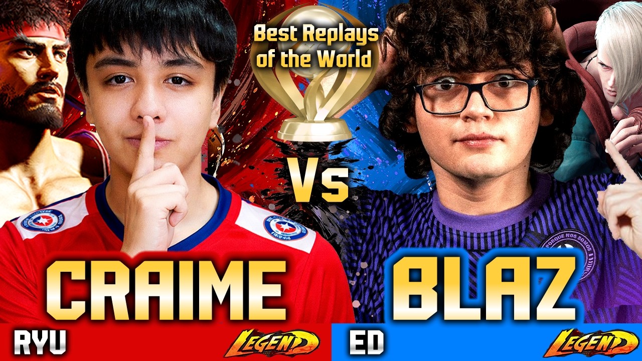 🔥SF6 (BLAZ) против (CRAIME) Рю🔥 Геймплей Street Fighter 6 высокого уровня