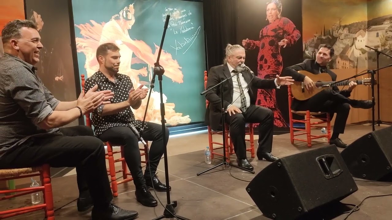 Bulerías, Juan Ramón Caro en Peña Flamenca Eva Yerbabuena de Ogijares, Granada.