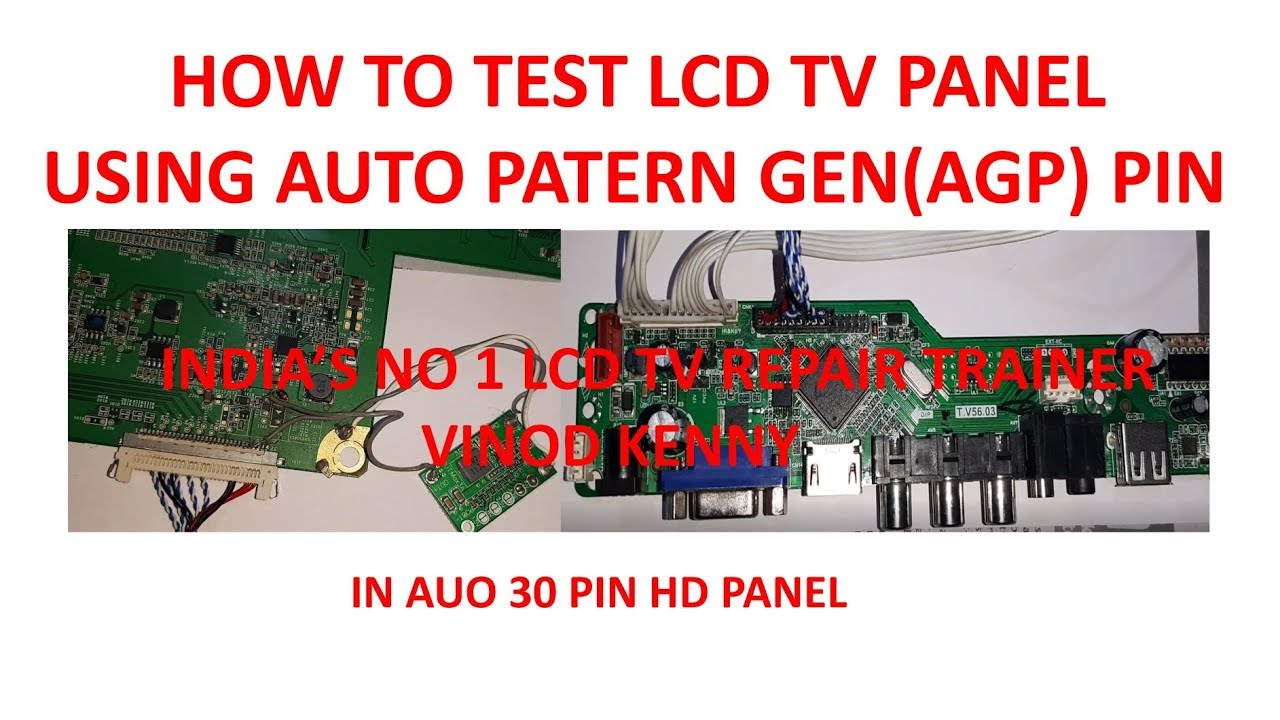 HOW TO CHECK HD 30 PIN PANEL BY USING AUTOMATIC PANEL GENERATE PIN