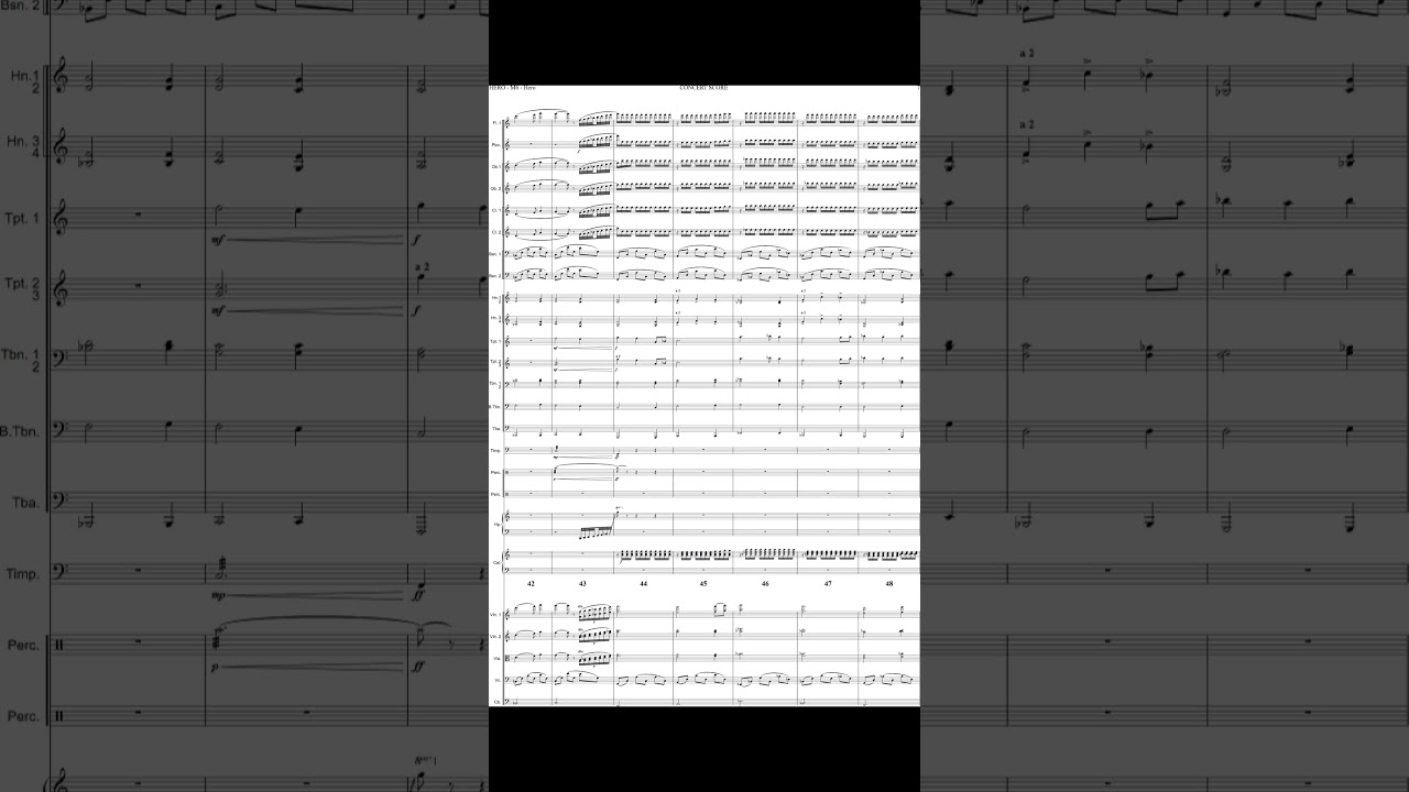 Hero (Original Motion Picture Soundtrack) - Score Sheet Video