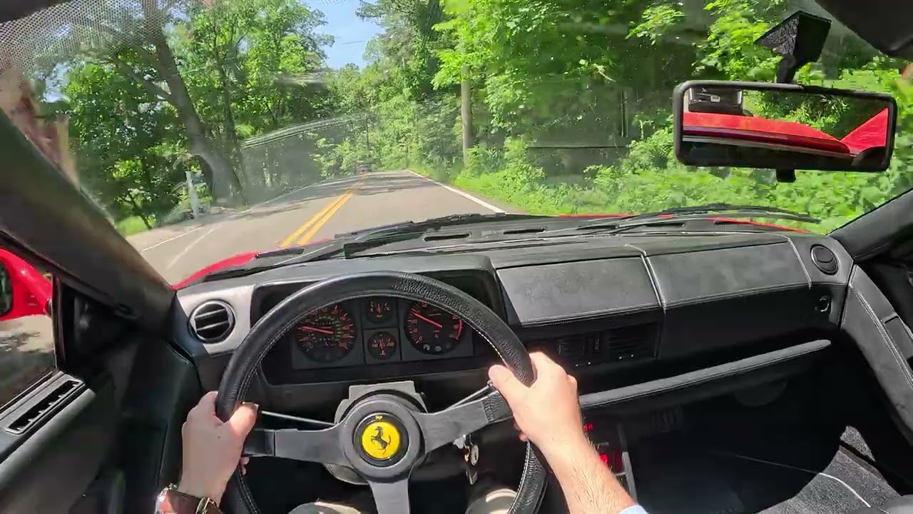 1990 Ferrari Testarossa POV Driving Video
