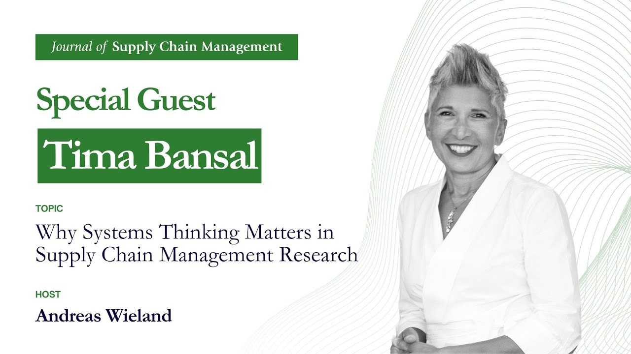 Why Systems Thinking Matters in Supply Chain Management Research