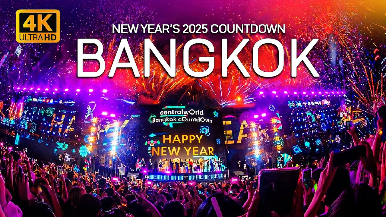 CentralWorld Bangkok Countdown 2025 | Spectacular Fireworks and Festivities
