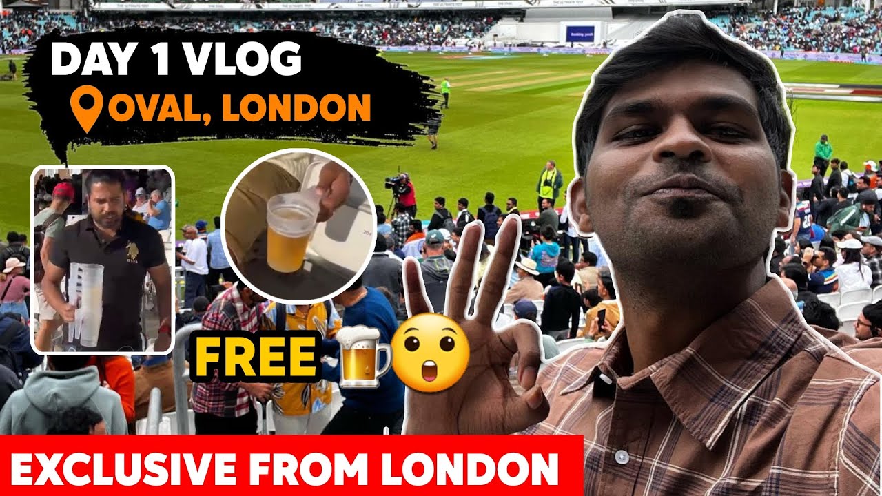 WTC Final - Day 1 Vlog | Englandல இத செஞ்சா Free Beer 🍺😲| Exclusive From London |  CricAnandha Vlog
