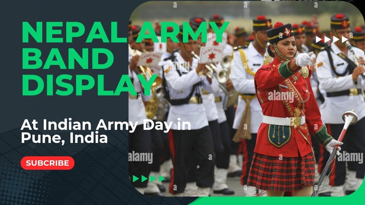 Nepal Army Band perform in Indian Army Day at Pune