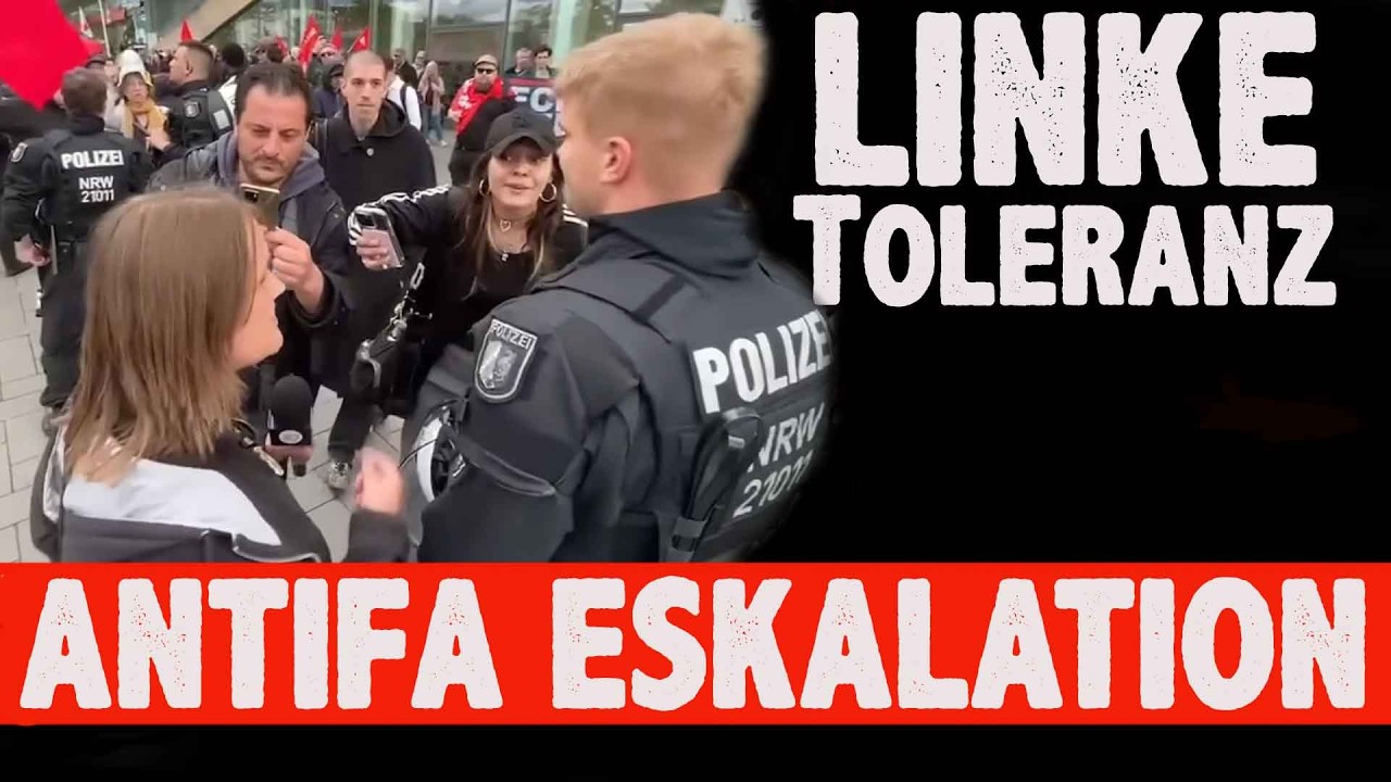 Linke Antifa eskaliert wegen AfD B&uuml;rger Dialog