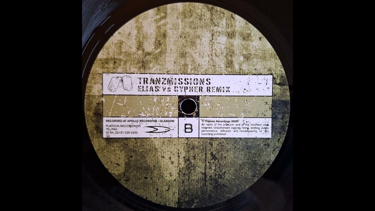 Louis Cypher - Tranzmissions (Elias Vs Cypher Remix) [2000] [Platoon Recordings &ndash; PTN 008]