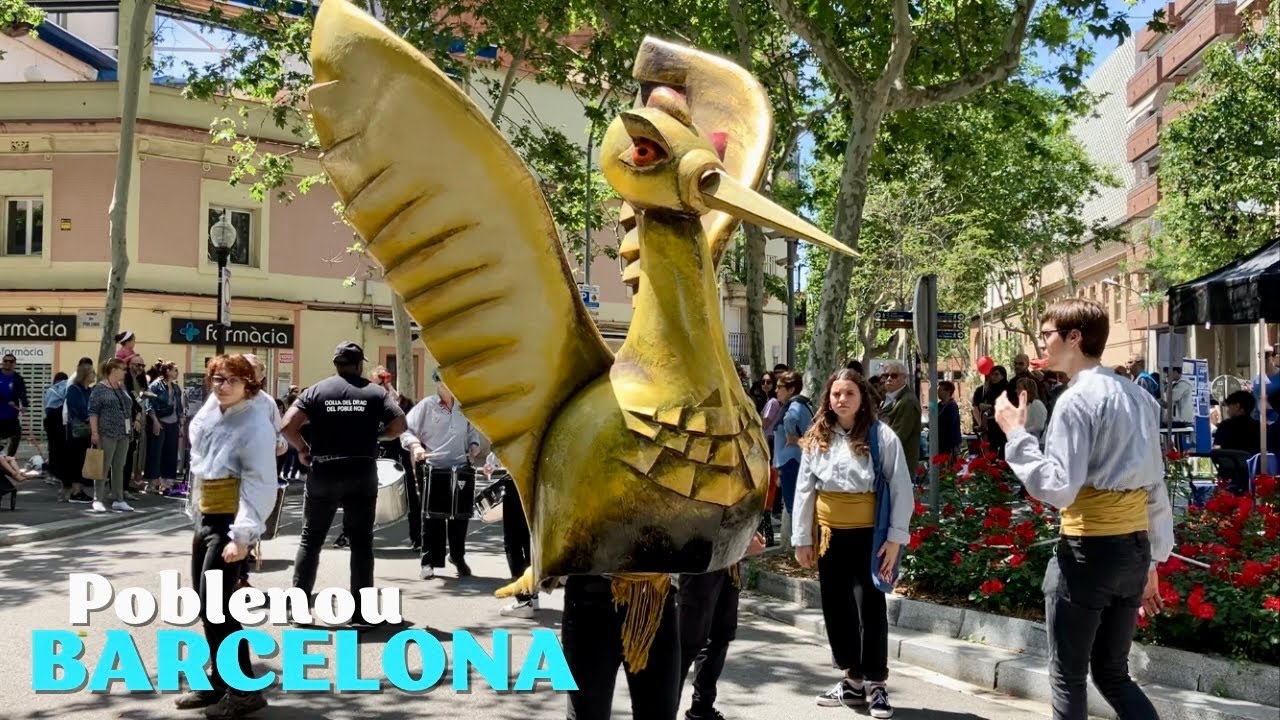 Festes de Maig del Poblenou 2024 Barcelona - Walking Tour with Parade of Giants