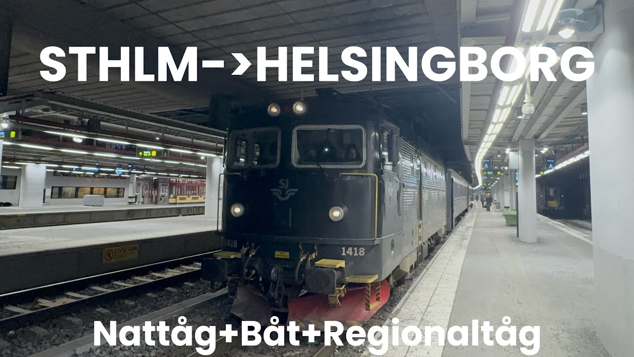 Åker Nattåg & Båt Från Sverige Till Danmark!