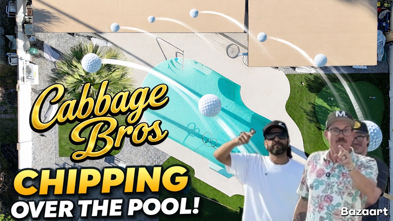 We Tried Chipping Across The Pool For A Hole In One…