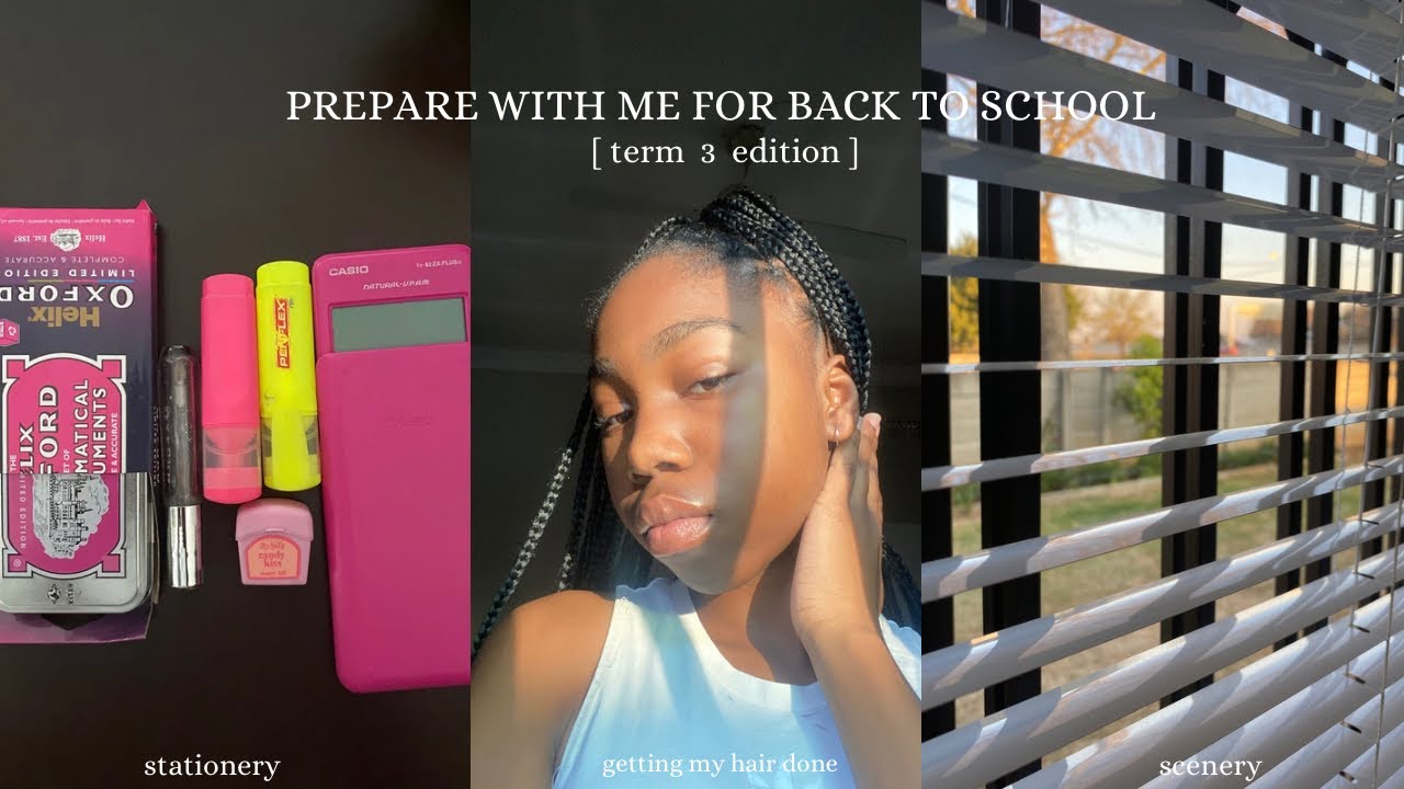 Preparing for back to school 🤍|hair; getting organised etc|term 3 edition |South African YouTuber