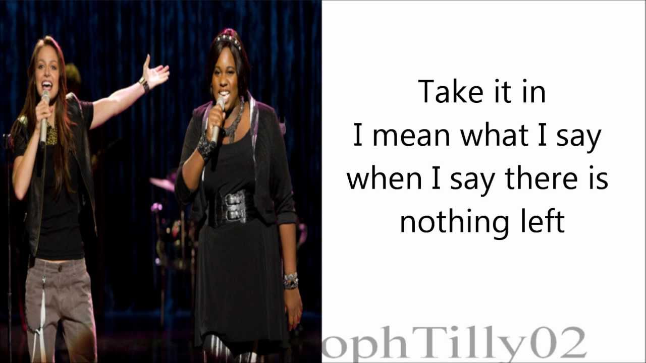 Glee - Blow Me (One Last Kiss) (Lyrics)