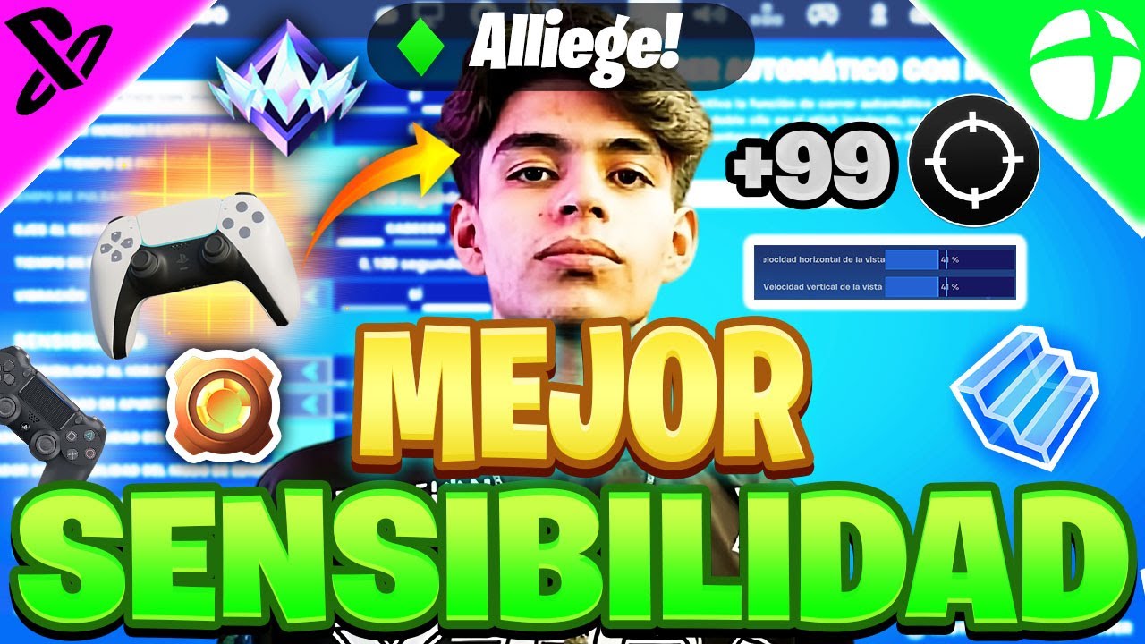 MEJOR SENSIBILIDAD MANDO Alliege + CONFIGURACION Aimbot FORTNITE Cap&iacute;tulo 6 Guia + Tips✅