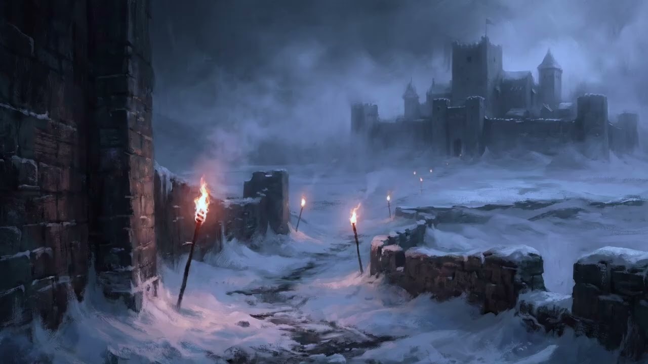 Midnight at the Outpost | Medieval Dark Ambience for Focus & Study