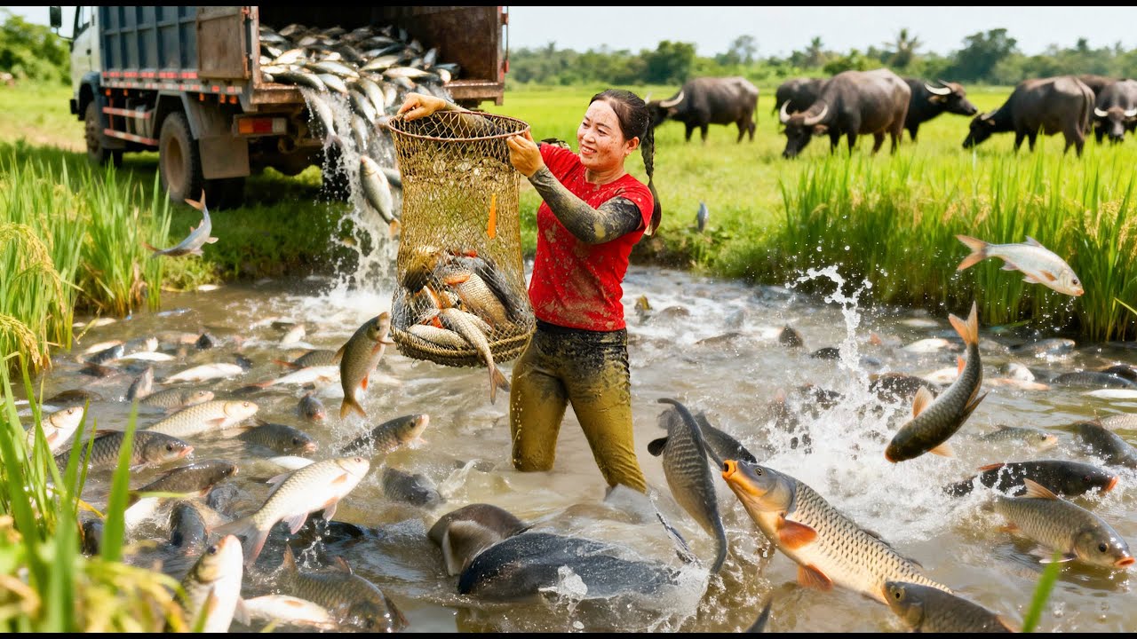 Catching Giant 1000+ kg Fish &ndash; Trapping & Harvesting Strange Fish to Sell